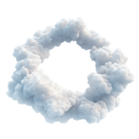 3D White Smoke Loop With Billowing Cloud Texture png