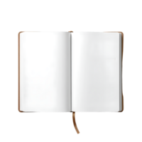 Blank open book isolated on transparent background png