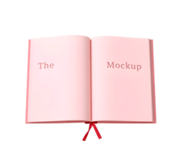 Notebook mockup isolated on transparent background png