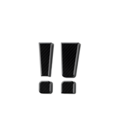 Exclamation mark icon isolated on transparent background png