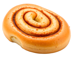 Bun with cinnamon isolated on a transparent background png