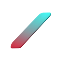 Red and blue arrow icon on transparent background png