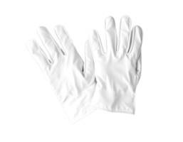 White Rubber Gloves Isolated On Transparent Background png