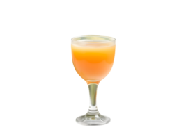 Cocktail glass with orange juice isolated on transparent background png