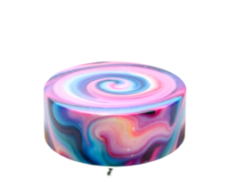 Realistic Detailed 3d Colorful Round Soap Isolated on Transparent Background png