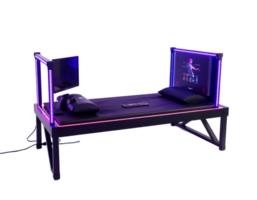 Realistic Detailed 3d Render of Computer Monitor on Table png