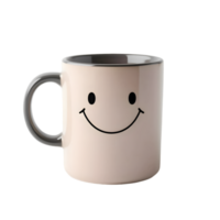 Mug Of Tea Or Coffee With Smiling Face On Transparent Background png