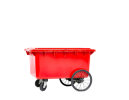 Red wheelbarrow isolated on transparent background png