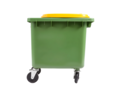 Green Recycle Bin Isolated Transparent Background With Clipping Path png