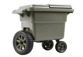 Garbage container isolated on a transparent background png