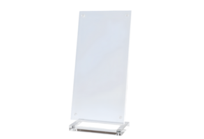 Blank roll up banner stand isolated on transparent background png