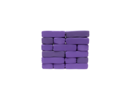 3d render of block bricks isolated on transparent background png