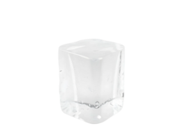 Transparent ice cube isolated on a transparent background png