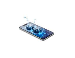 Digital Tech App Interface on a Smartphone png