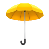 Yellow Open Umbrella Isolated on Transparent Background png