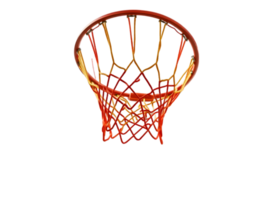 Close-up of a basketball hoop with a net png
