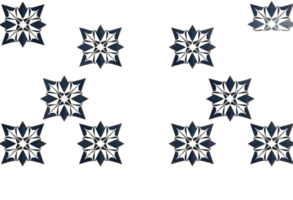 Abstract Repeating Snowflake Pattern on Transparent Background png