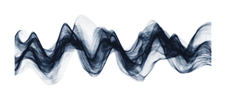 Abstract wavy pattern with dynamic flowing lines and textures, cut out png