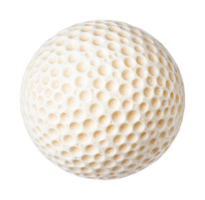 Close-up of golf ball texture and dimple pattern, cut out png