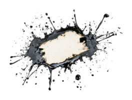 Abstract liquid splash creating artistic pattern with dynamic shapes, cut out png