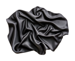 Luxurious draped silk fabric with elegant folds, cut out png