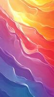Colorful waves of abstract patterns create a vibrant visual experience during a sunset photo