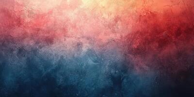 Abstract texture in vibrant shades of red and blue creates a visually striking artistic composition photo