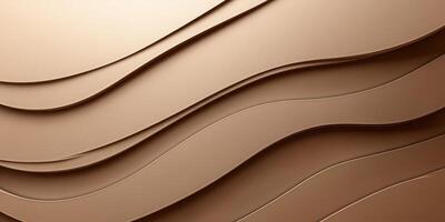 Textured waves create a modern, elegant backdrop in a warm beige tone suitable for various design projects photo