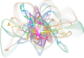 A stunning display of vibrant rainbow lights illuminating the night sky with a magical and colorful overlay effect png