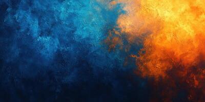 Colorful abstract artwork depicting a blend of warm and cool tones in a harmonious composition photo