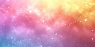 Vibrant abstract background featuring soft pastel colors with sparkling lights creating a dreamy atmosphere for creative designs photo