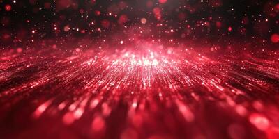 Red shimmering lights create a captivating visual effect in a dynamic abstract background photo