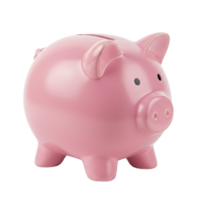 Cute pink piggy bank designed for saving money and encouraging savings habits. png