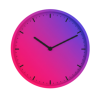 Wall clock displaying time in a stylish and functional design. png