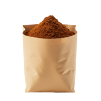 Cocoa powder ready for baking and making delicious chocolate treats. png