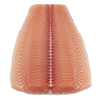 Fresh raw fish fillet available at the fish market for culinary use. png
