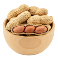 Peanuts in their shells, perfect for snacking or adding flavor to various dishes. png