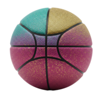 Basketball designed for play, featuring vibrant colors and durable materials. png