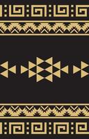 The golden tribal pattern adds a luxurious and timeless touch, enhancing the aesthetic appeal of any project. vector