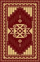 Gold and red carpet, modern carpet for room decoration, geometric abstract carpet vector