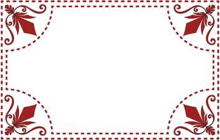 With empty space in the middle, the frame allows for customization, perfect for personalizing artwork or messages. vector