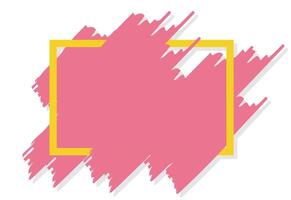 Abstract geometric design, brush for modern text box. vector