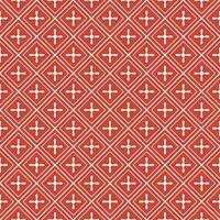 seamless japanese pattern diamond and tear shape flat outline style with red color vector