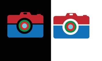 Use your initials or brand name in a sleek, modern typeface with a subtle photography vector