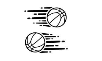 A sleek basketball with a unique twist vector