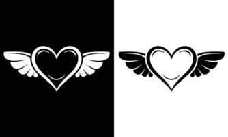Wings Love Logo vector
