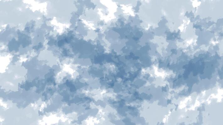 Abstract Blue Cloud Background Illustration