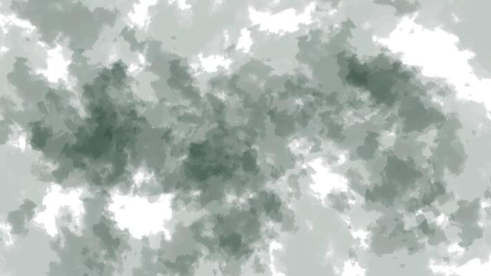 Abstract Green and White Watercolor Clouds Background