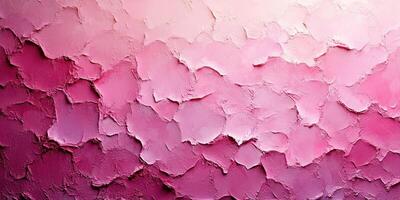 Abstract textured surface in varying shades of pink creates a calming and inviting atmosphere for art enthusiasts and decorators photo