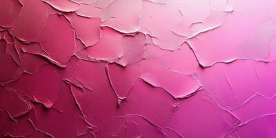 Textured wall with blended shades of pink in a soft gradient design, ideal for background decoration or art projects photo